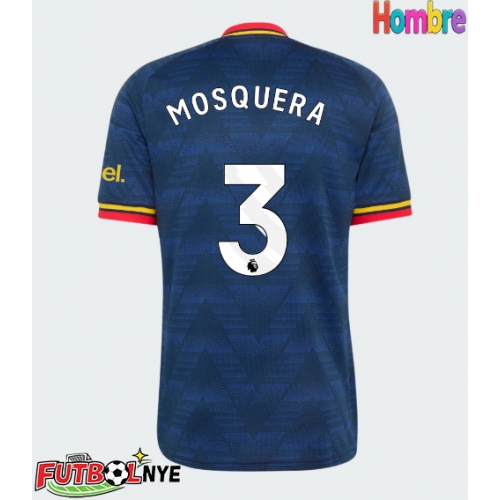 Camiseta Arsenal Cristhian Mosquera #3 Visitante Equipación 2026-27 manga corta